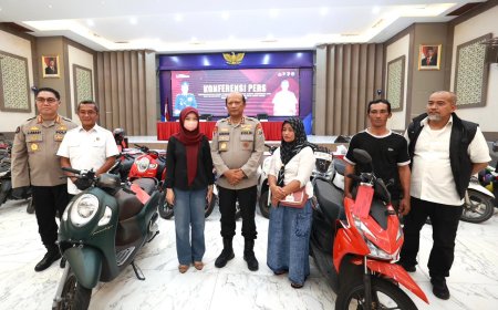 Polda Jatim Berikan Kabar Bahagia bagi Korban Curanmor