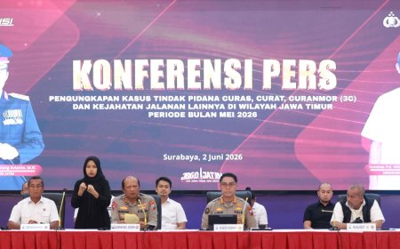 Polda Jatim Berhasil Amankan Pelaku dalam Ratusan Kasus Kriminalitas